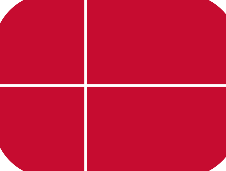 Denmark flag with rounded corners