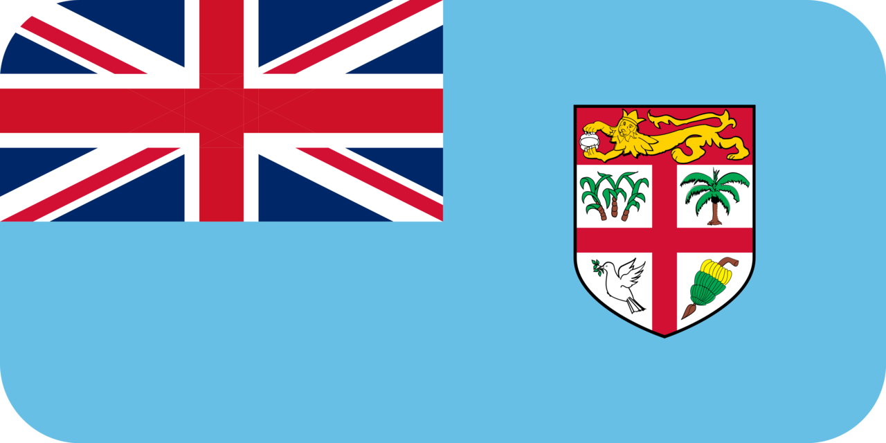 Fiji flag with rounded corners