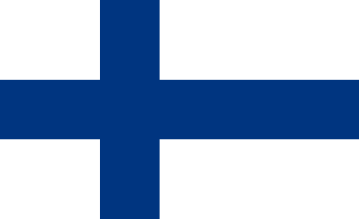 Finland flag with rounded corners