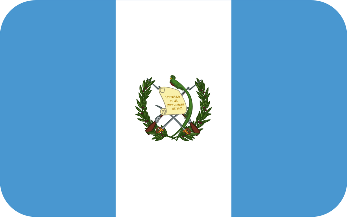 Guatemala flag with rounded corners