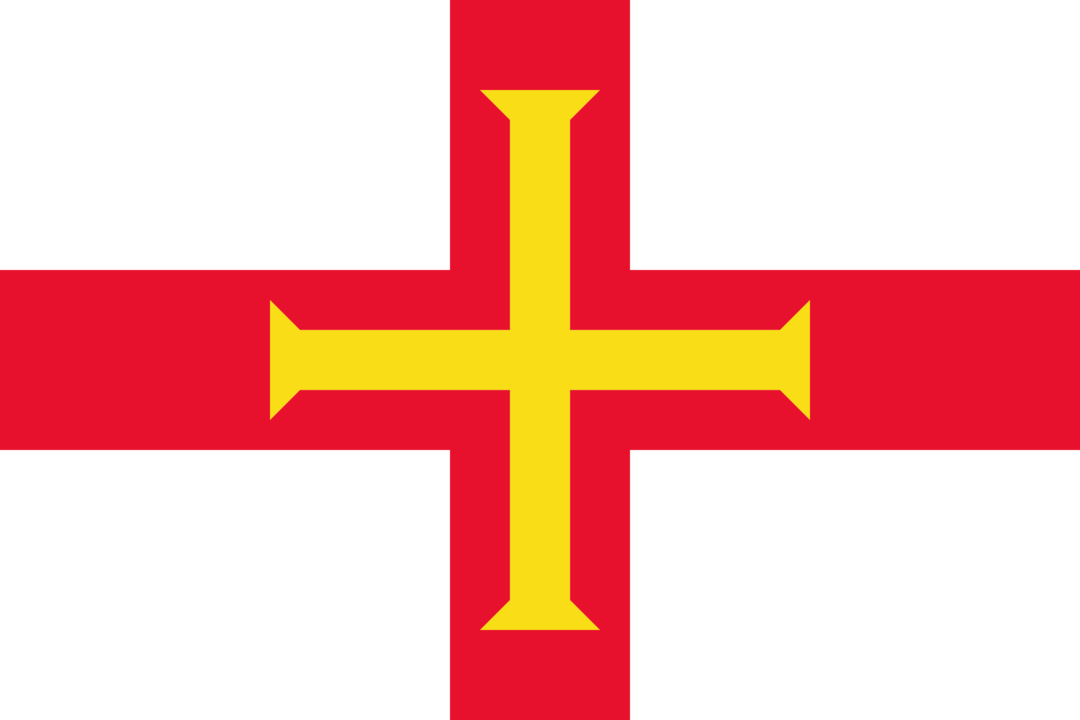 Guernsey flag with rounded corners