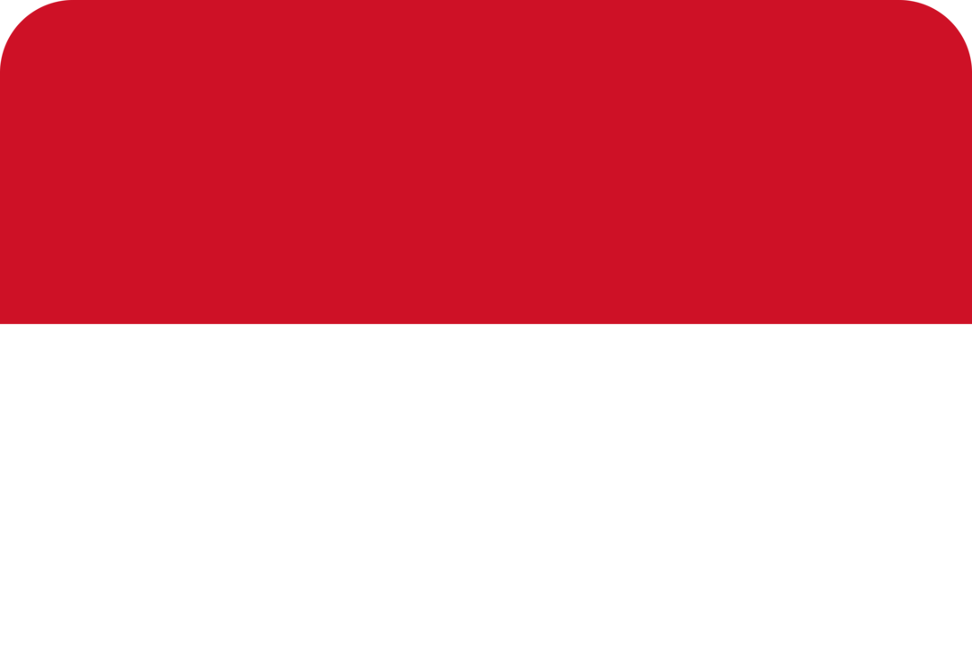 Indonesia flag with rounded corners