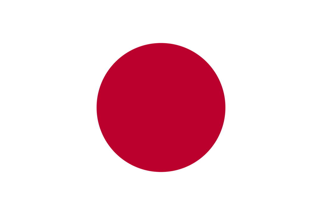 Japan flag with rounded corners