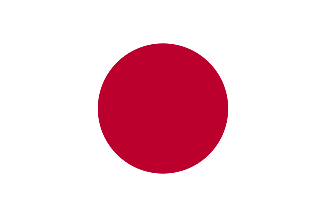 Japan flag with rounded corners