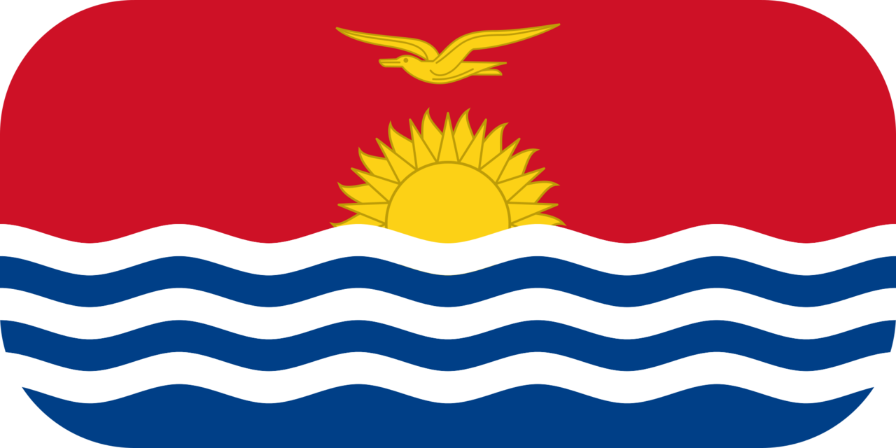 Kiribati flag with rounded corners