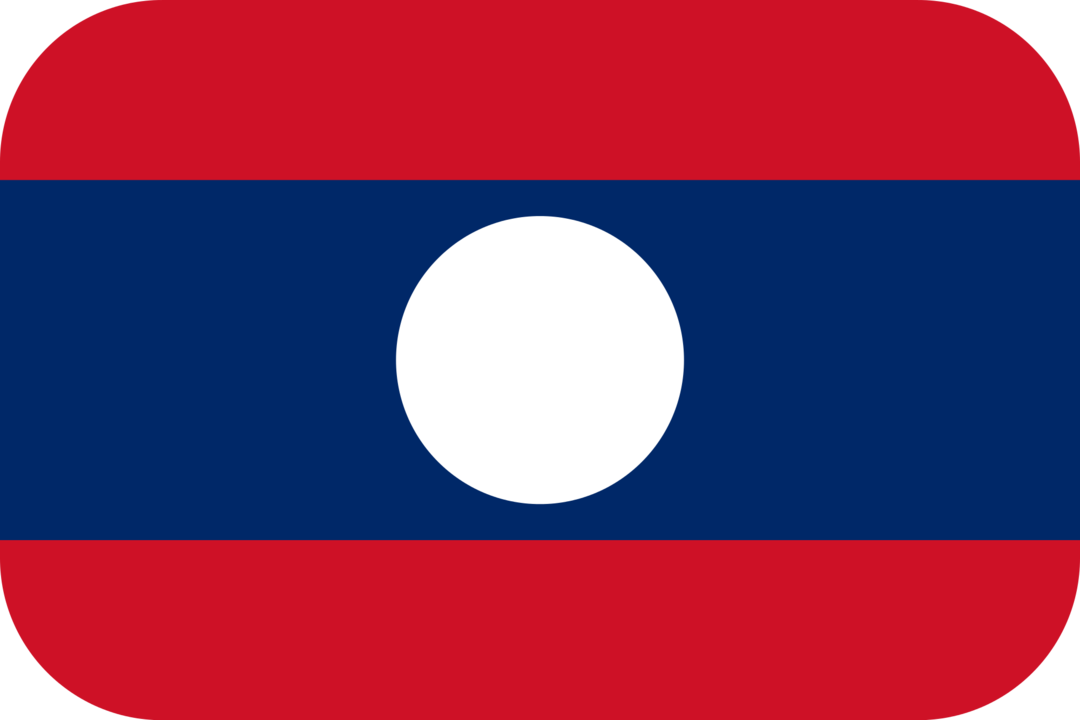 Laos flag with rounded corners
