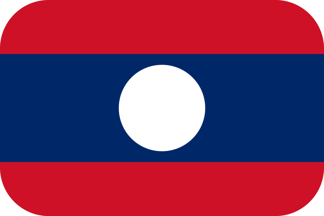 Laos flag with rounded corners