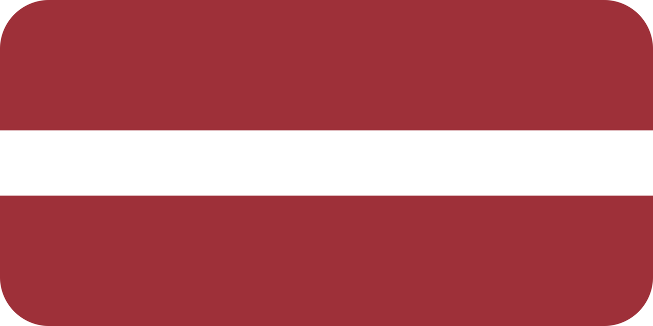 Latvia flag with rounded corners