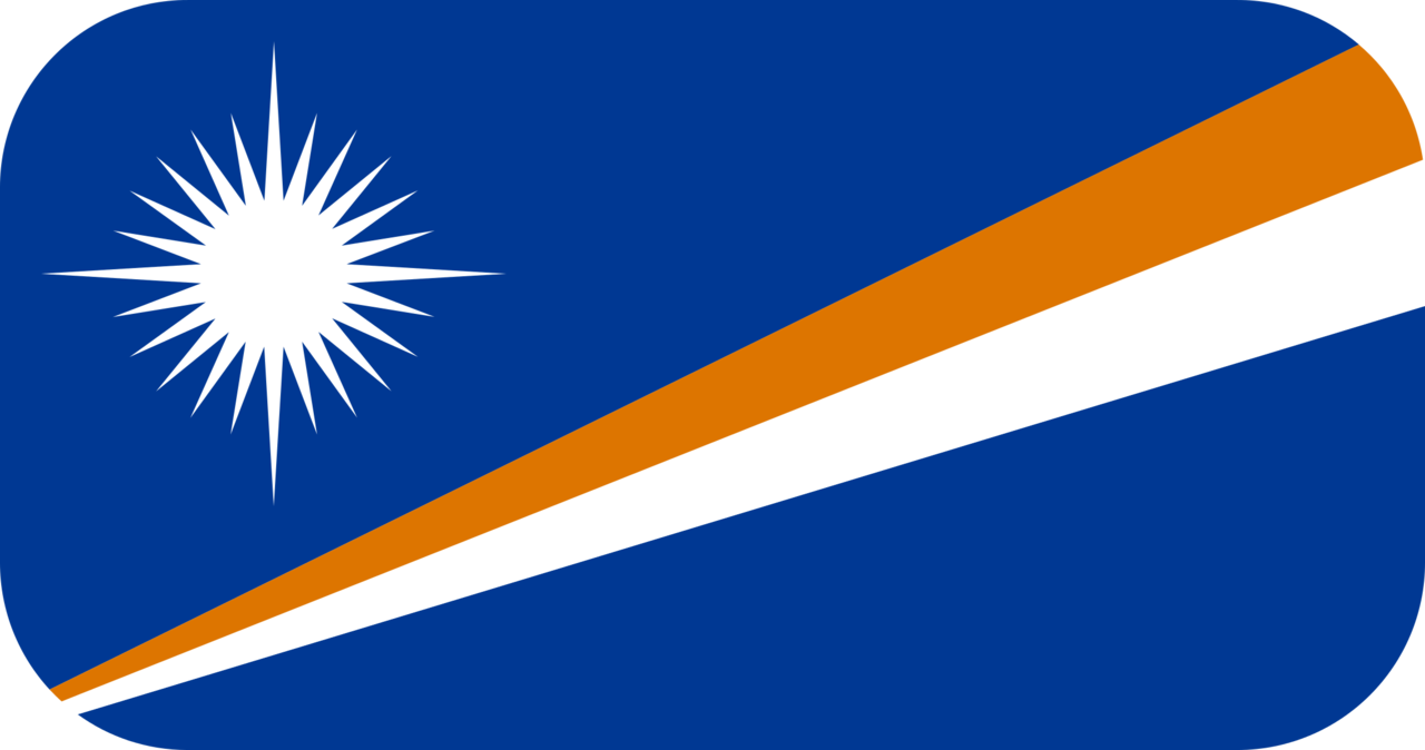 Marshall Islands flag with rounded corners