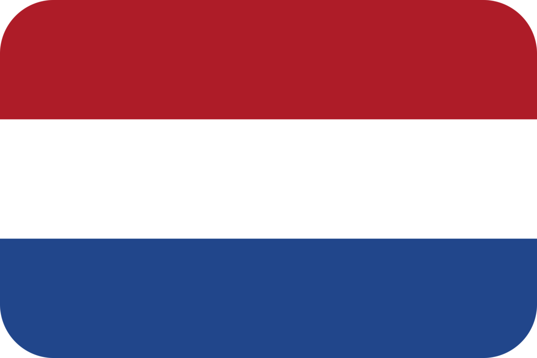 Netherlands flag with rounded corners