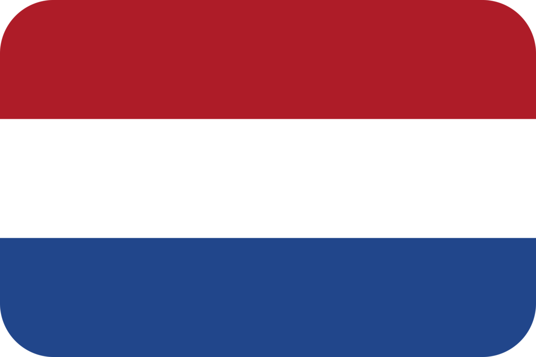 Netherlands flag with rounded corners