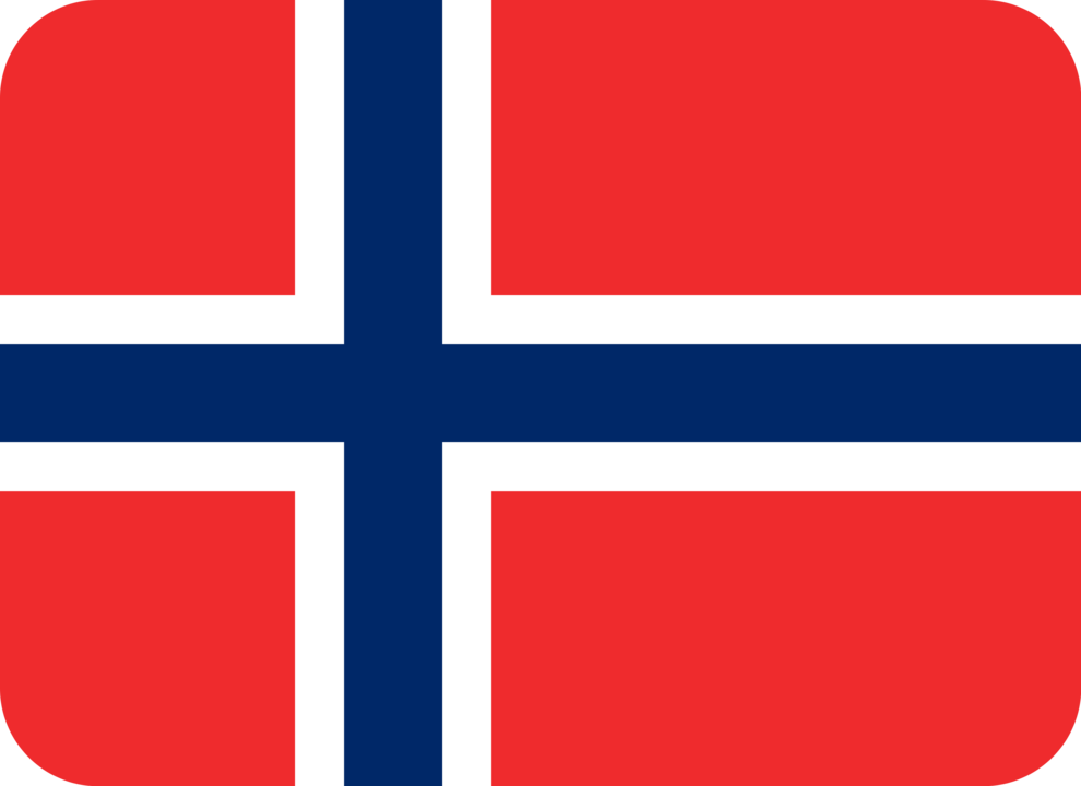 Norway flag with rounded corners