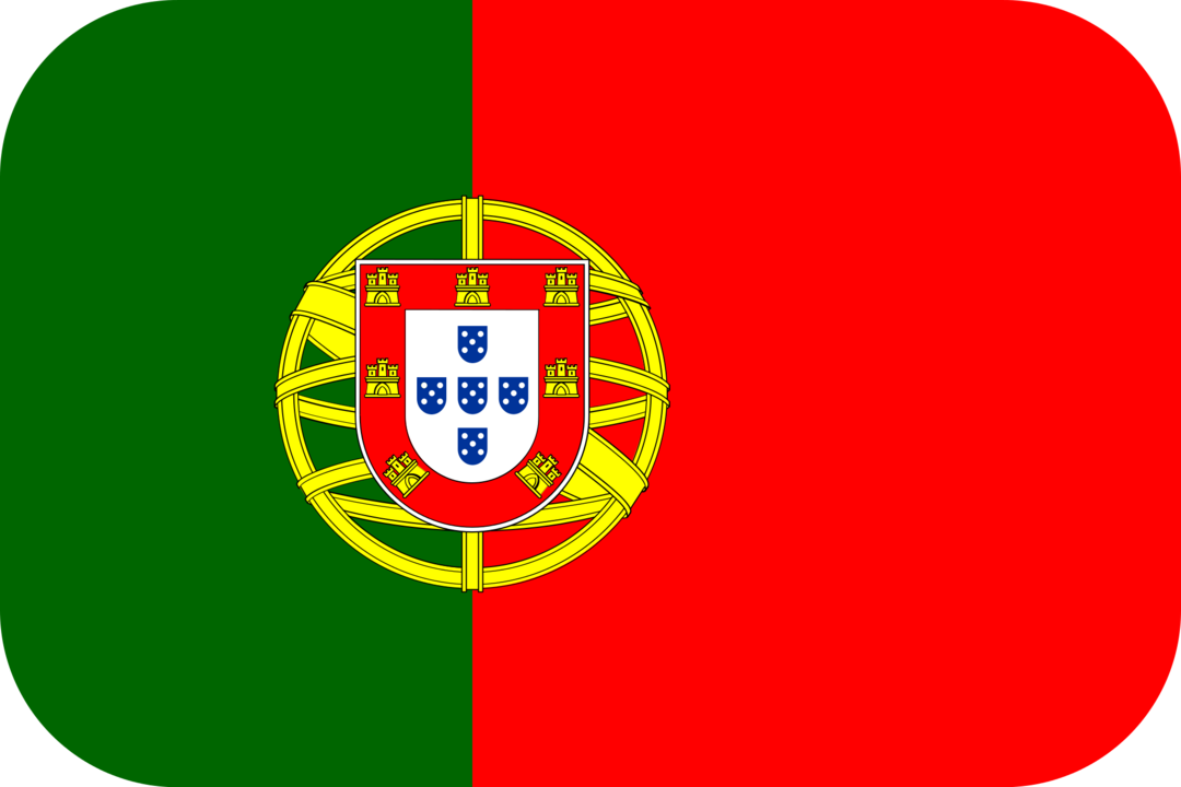 Portugal flag with rounded corners