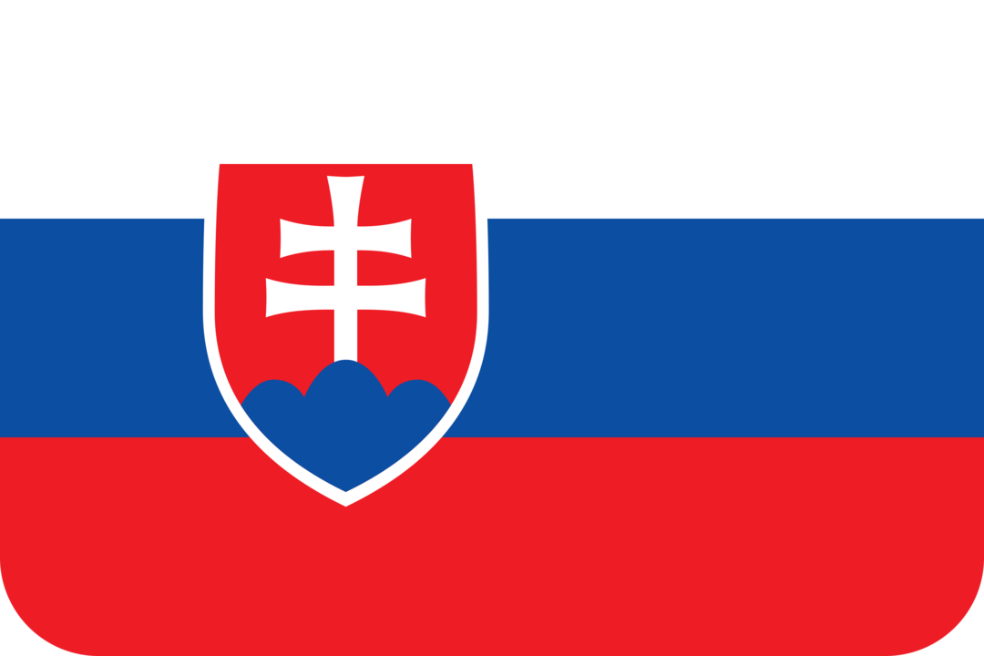 Slovakia flag with rounded corners