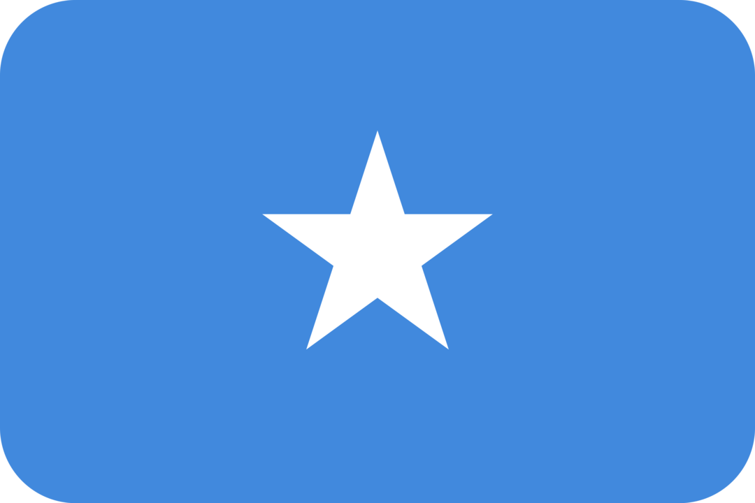 Somalia flag with rounded corners