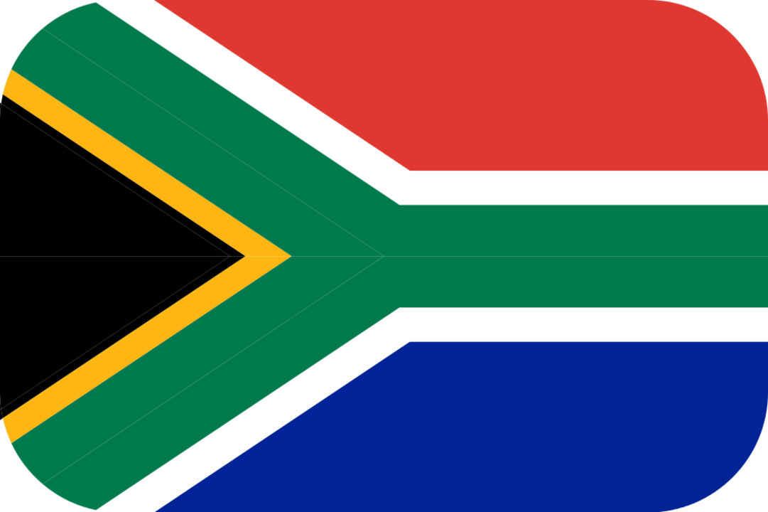 South Africa flag with rounded corners