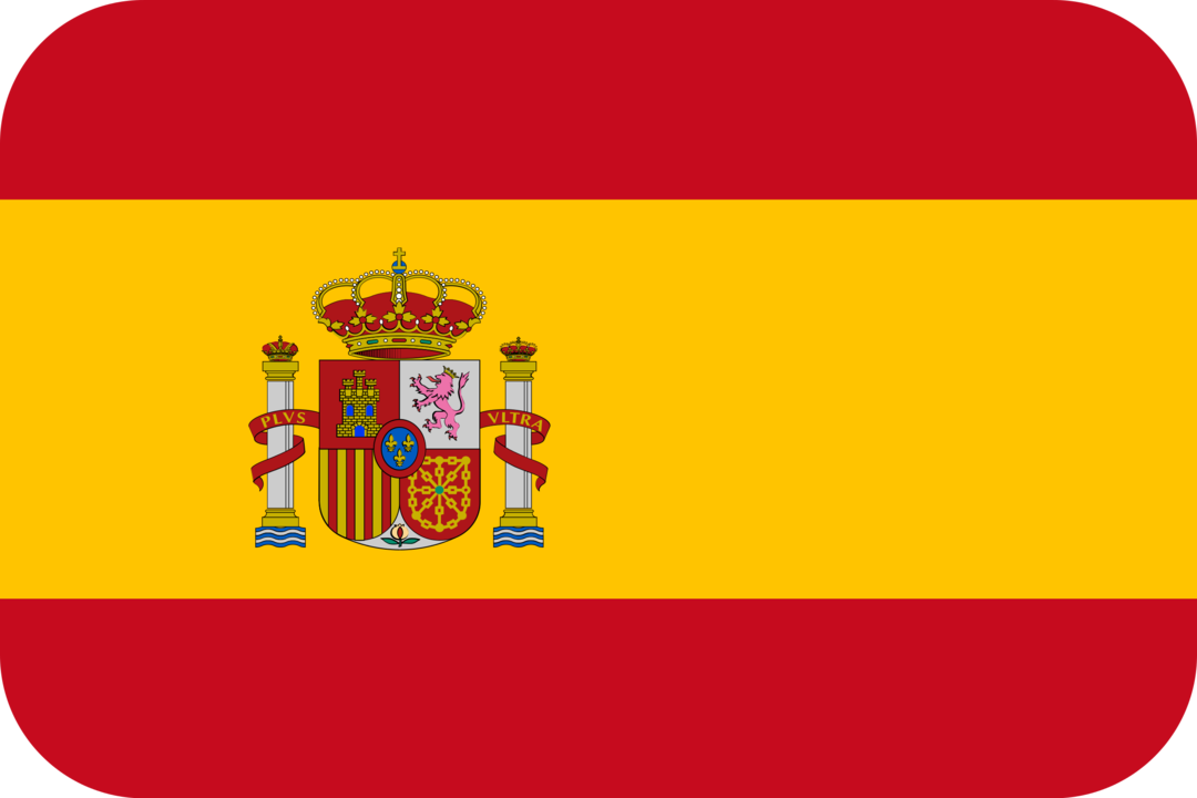 Spain flag with rounded corners