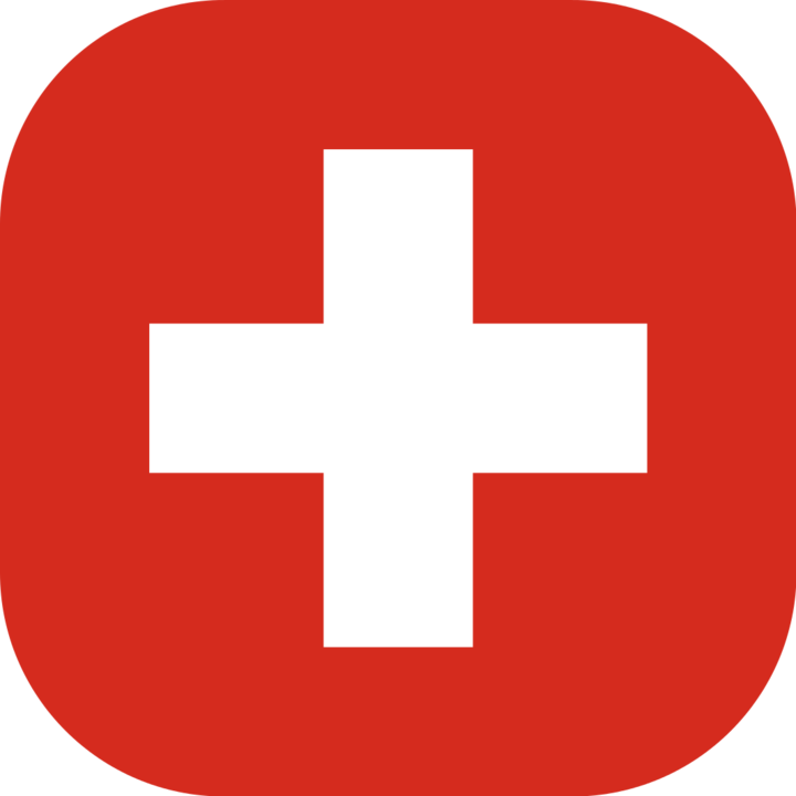 Switzerland flag with rounded corners