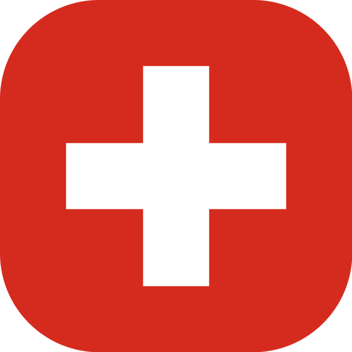 Switzerland flag with rounded corners