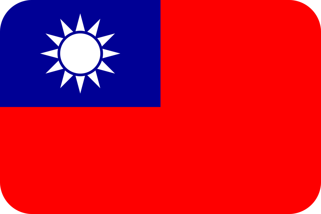 Taiwan flag with rounded corners