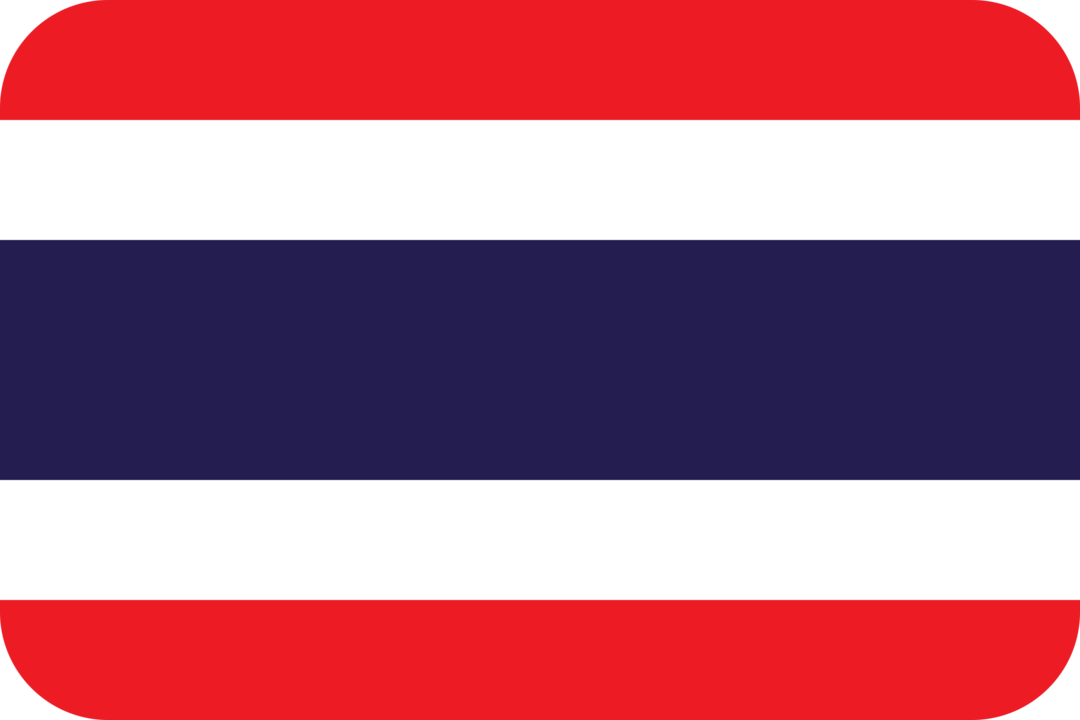 Thailand flag with rounded corners