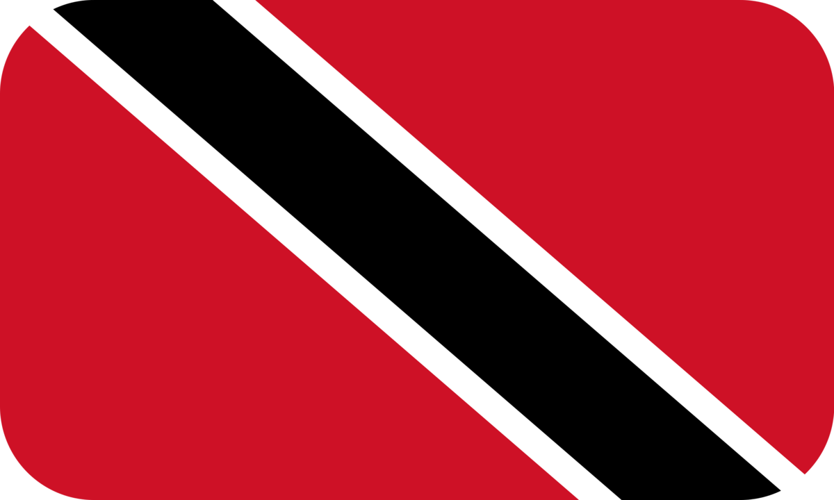 Trinidad and Tobago flag with rounded corners