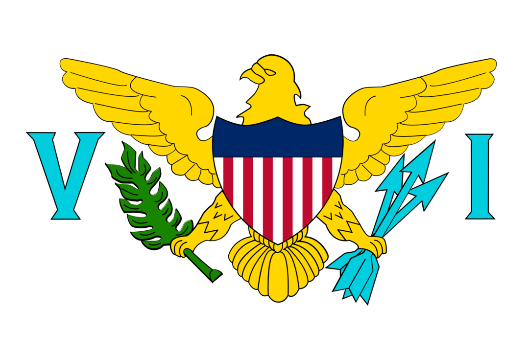 U.S. Virgin Islands flag with rounded corners