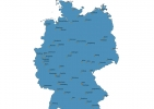 Map of Germany With Cities thumbnail