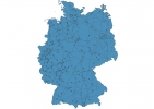 Road map of Germany thumbnail
