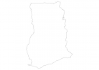 Blank map of Ghana thumbnail