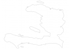 Blank map of Haiti thumbnail
