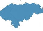 Road map of Honduras thumbnail