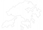 Blank map of Hong Kong thumbnail
