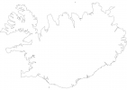 Blank map of Iceland thumbnail