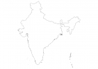 Blank map of India thumbnail