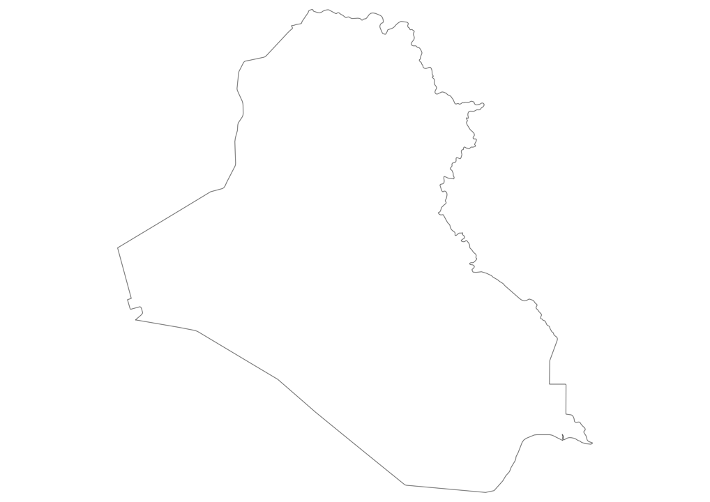 Iraq Outline Map