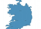 Map of Ireland With Cities thumbnail