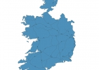 Road map of Ireland thumbnail