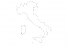 Blank map of Italy thumbnail