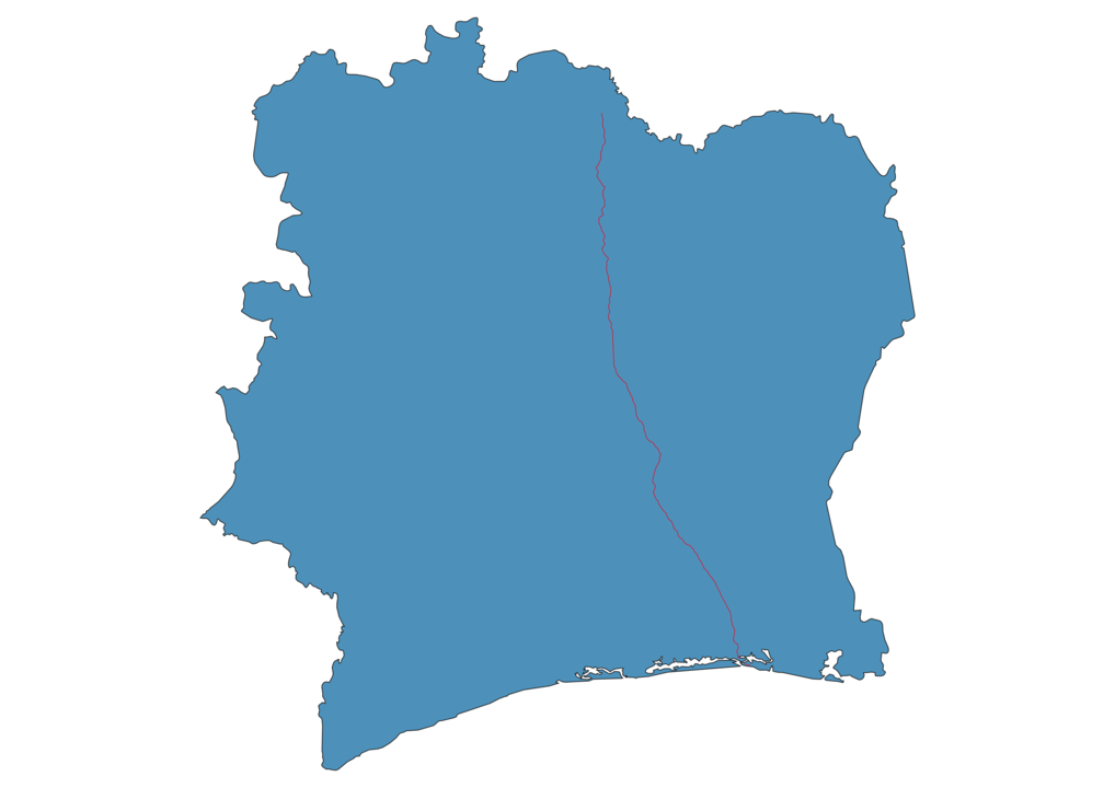 Ivory Coast Railway Map