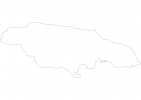 Blank map of Jamaica thumbnail