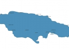 Map of Jamaica With Cities thumbnail