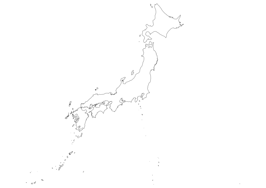 Japan Outline Map
