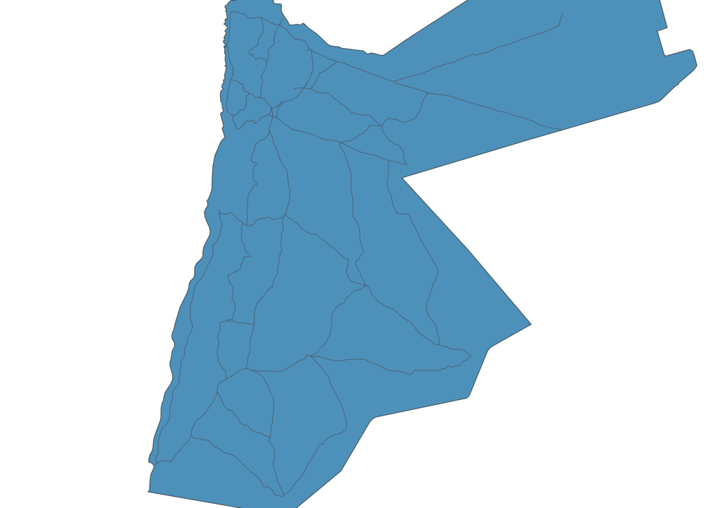 Map of Roads in Jordan