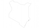 Blank map of Kenya thumbnail
