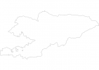 Blank map of Kyrgyzstan thumbnail