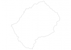 Blank map of Lesotho thumbnail