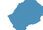 Road map of Lesotho thumbnail