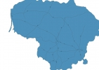Road map of Lithuania thumbnail