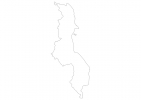 Blank map of Malawi thumbnail